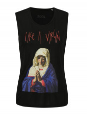 Top negru cu print pentru femei - ZOOT Original Like a Virgin foto