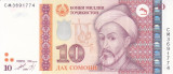 Bancnota Tadjikistan 10 Somoni 1999 (2013) - P24a UNC