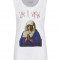 Top alb cu print pentru femei - ZOOT Original Like a Virgin