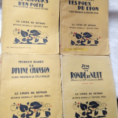 LOT 7 CARTI INTERBELICE/LB. FRANCEZA/SERIA LE LIVRE DE DEMAIN/CU GRAVURI IN LEMN