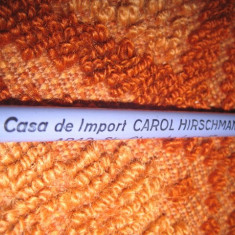 8524-V-Creion reclama vechi Carol Hirschmann Harmuth Arad.