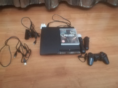 PS3 slim 300GB modat si pachet move foto