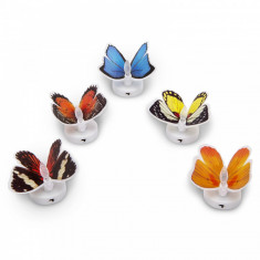 Fluture cu LED in culori schimbatoare, autoadeziv Brico DecoHome foto