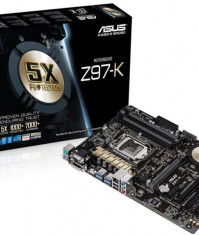 Placa de baza Asus Z97-K, socket 1150, Intel Z97, 4xDDR3, 6xSATA3, ATX foto