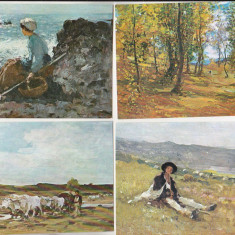 bnk cp Lot 8 carti postale necirculate - picturi de Nicolae Grigorescu