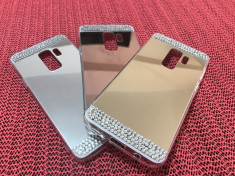 Husa Silicon PREMIUM de LUX oglinda cu pietricele Samsung Galaxy S9 / S9 plus foto