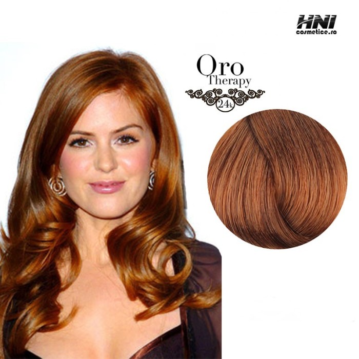Vopsea De Par Blond Auriu Cupru Deschis Oro Therapy Fara Amoniac