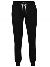 Pantaloni sport negri cu fibre stralucitoare pentru femei - Superdry Luxe foto