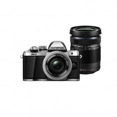 Aparat foto Mirrorless Olympus OM-D E-M10 Mark II 16 Mpx Silver Kit EZ-M1442EZ Pancake si EZ-M4015 R foto