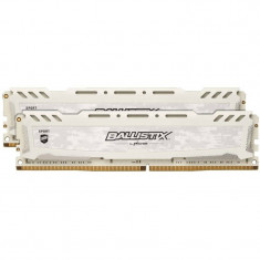 Memorie Crucial Ballistix Sport LT White 8GB DDR4 2400MHz CL16 Dual Channel Kit foto