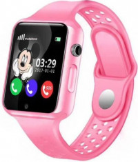 Smartwatch iUni Kid98, 1.54inch, GPS, 2G, Bluetooth, Bratara silicon, dedicat pentru copii (Roz) foto
