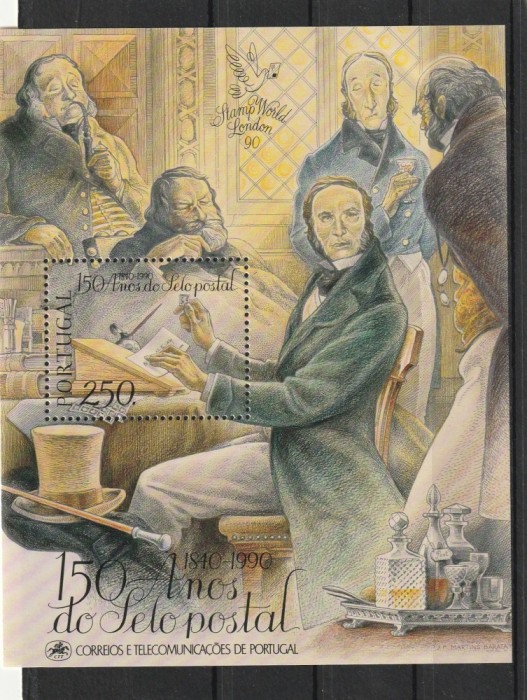 Pictura ,159 de ani activitate postala ,Portugalia.
