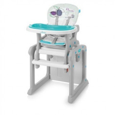 Scaun de masa copii 2 in 1 Baby Design Candy Turquoise foto