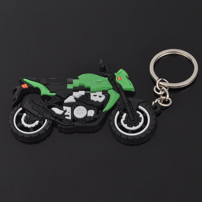 Breloc kawasaki silicon motocicleta ambalaj cadou