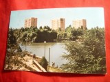 Ilustrata Bucuresti - Vedere din Parc 23 August ,circulat 1963