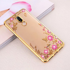 Husa Huawei Mate 10 Lite - Luxury Flowers Gold foto