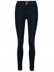 Blugi albastri skinny cu talie inalta - Dorothy Perkins foto