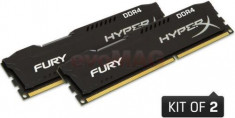 Memorii Kingston HyperX FURY Black Series DDR4, 2x8GB, 2133 MHz, CL 14, Single Rank foto