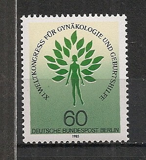 GERMANIA (BERLIN) 1985 &ndash; CONGRES OBSTRETICA SI GINECOLOGIE, timbru MNH B8