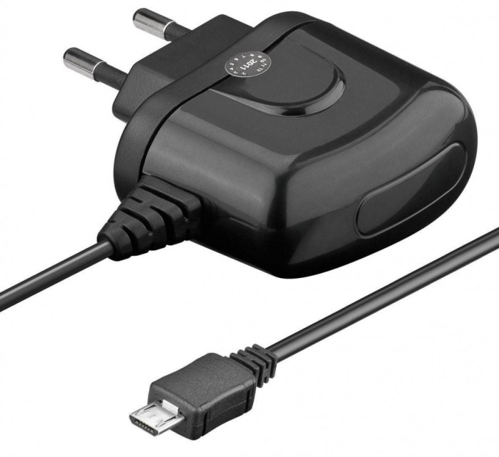 Incarcator retea TECHLY 302778 microUSB 5V 1A 1.5m Negru foto mare Incarcator retea TECHLY 302778 microUSB 5V 1A 1.5m Negru foto mare