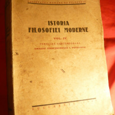 Istoria Filosofiei Moderne -vol IV -1939 dedicatia N.Bagdasar catre C.Stoicescu