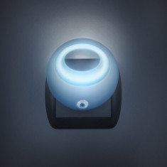 Lampa de veghe cu LED si senzor de lumina - albastra Brico DecoHome foto