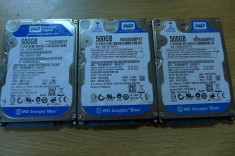 Hdd 2,5&amp;quot; Hard Laptop Defect recuperare date Health Scazut Electronica WD500BPVT foto