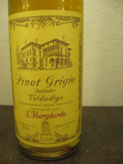 n. 101 vin ALBA - pinot grigio, valdadige, doc, recoltare 1988, cl 75 gr 12 foto