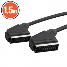 Cablu EURO-SCARTfisa 21 p. Scart-fisa 21 p. Scart1,5 m Brico DecoHome foto