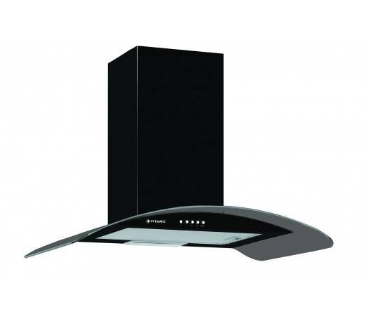 Hota decorativa Pyramis Elegant 60 cm 246 mc/h Sticla Neagra Hota decorativa Pyramis Elegant 60 cm 246 mc/h Sticla Neagra