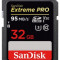 Card de memorie SanDisk SDHC Extreme PRO, 32 GB, Viteza de citire: 95 MB/s, Viteza de scriere: 90 MB/s