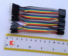 10 cabluri ( 10cm ) dupont MAMA-TATA ( male-female ) Arduino cablu breadboard foto
