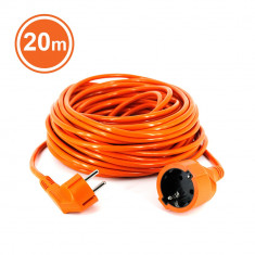 Cordon Fisa+Priza tip cu protectie, cablu HO5VV-F 3G1, 20m, orange Brico DecoHome foto