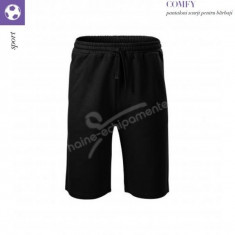 PANTALONI SCURTI 3XL PENTRU BARBATI, MODEL SPORT, COMFY-Negru foto