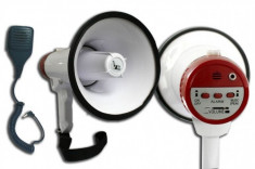 Megafon portavoce cu microfon si sirena 20W Voice Kraft foto