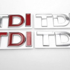 Accesoriu auto TDI metal sticker VW autoadeziv
