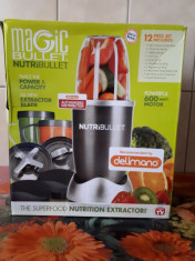 Nutribullet 600 W, 12piese, 20000 rotatii, original, stare f. buna foto