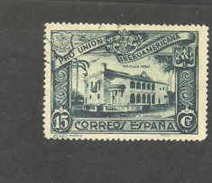 SPANIA 1930 - ARHITECTURA SEVILLA, timbru stampilat B10