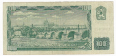 CEHOSLOVACIA 100 coroane 1961 VF Praga prefix X P-91c foto