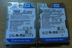 Hdd 2,5&amp;quot; Hard Laptop Defect recuperare date Health Scazut Electronica WD7500BPVT foto