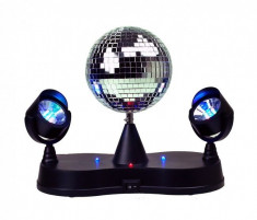 Set Disco DJ Lampi cu Iluminare LED si Glob Oglinda Rotativ pentru Efecte de Lumini foto