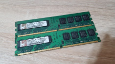 Kit 4GB DDR2 Desktop,2x2GB,Brand Kingston ,667Mhz,CL5 foto