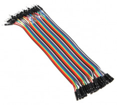 10 cabluri ( 20cm ) dupont MAMA-TATA ( male-female ) Arduino cablu breadboard foto