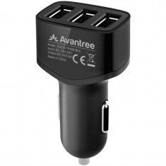 Incarcator auto Avantree CGCA-TR408-BLK USB negru foto