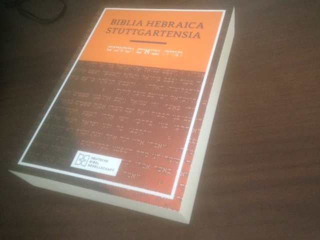 BIBLIA HEBRAICA STUTTGARTENSIA, DEUTSCHE BIBELGESELLSCHAFT STUTTGART 1997