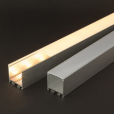 Profil aluminiu pt. benzi LED, 35x40 mm, 1m Brico DecoHome foto