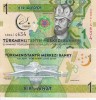 TURKMENISTAN 1 manat 2017 COMEMORATIVA UNC!!!