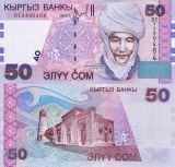 KYRGYZSTAN 50 som 2002 UNC!!!