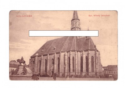 CP Cluj - Catedrala Sf. Mihail, pana in 1918, animata, necirculata foto