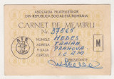 Bnk div AFR Prahova - Carnet de membru - 1970-1974, Romania de la 1950, Documente